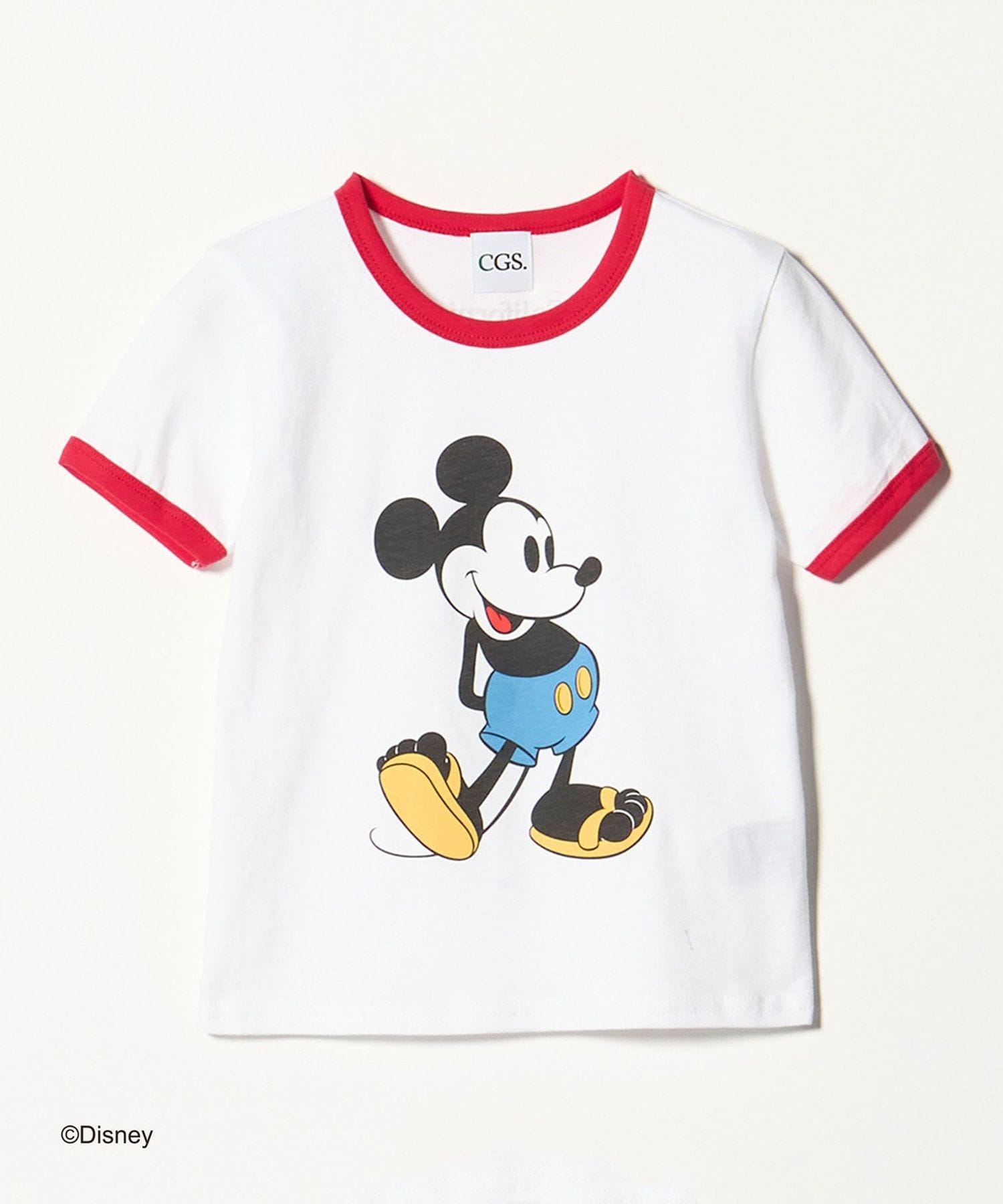 CGS.＞ミッキー プリント リンガー Tシャツ / キッズ