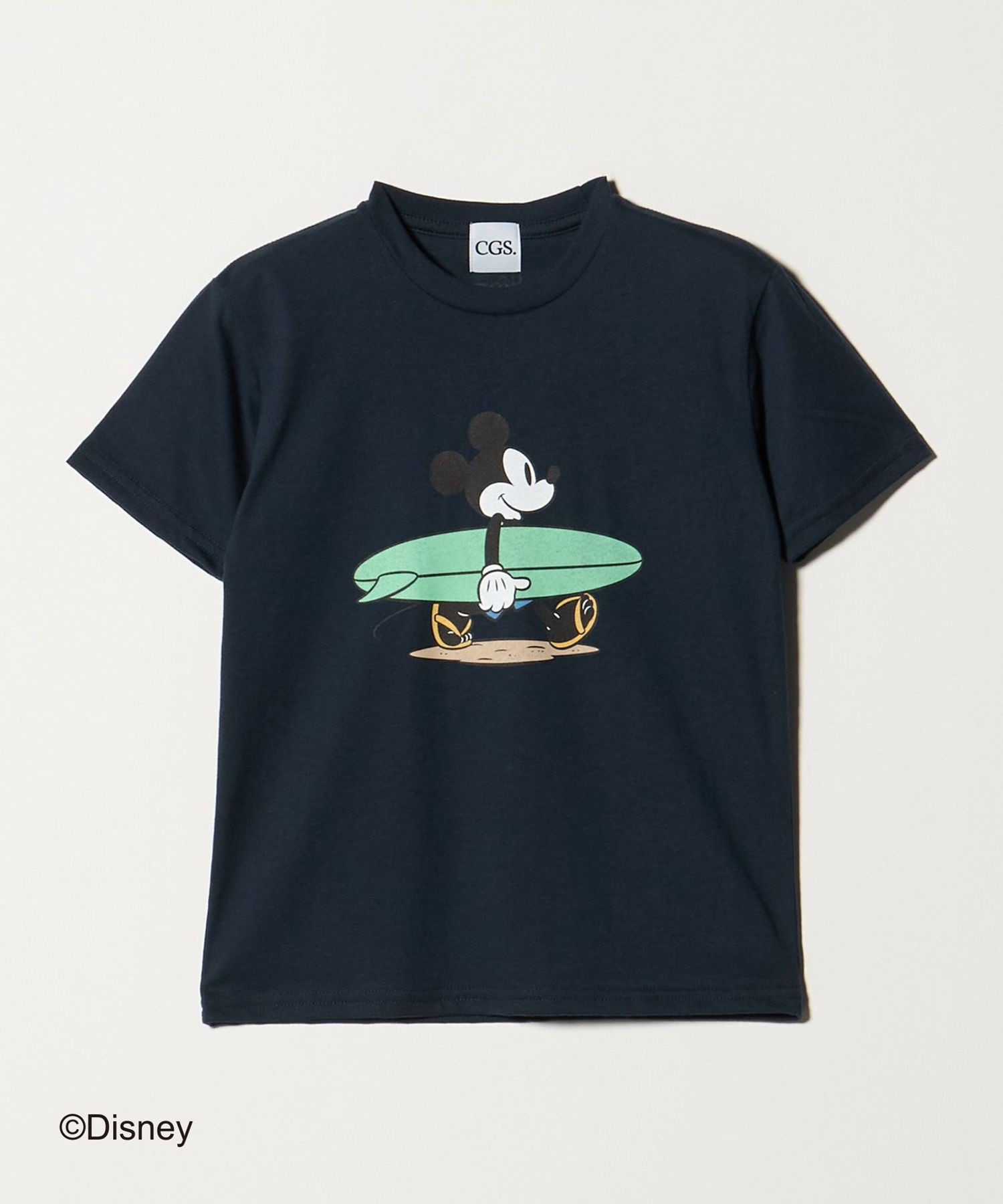 サーフミッキー  Tシャツ Sサイズ ポーチ付き CGS.＞ミッキー サーフ Tシャツ / キッズ