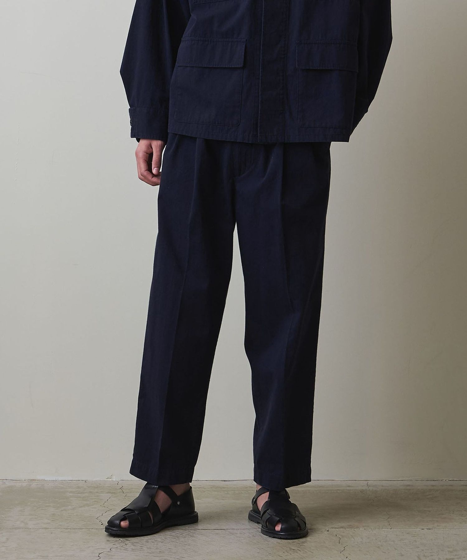 Steven Alan> NDM TWILL 2PLEATED EASY PANTS-BOLD/パンツ Steven Alan> NDM TWILL 2PLEATED EASY PANTS-BOLD/パンツ