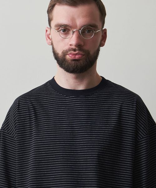 Steven Alan＞ SIRO BORDER CREW NECK LONG SLEEVE TEE-LOOSE/T