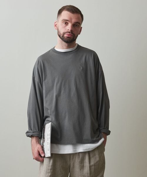 Steven Alan＞ PCH SVIN LONG SLEEVE TEE-WIDE/Tシャツ