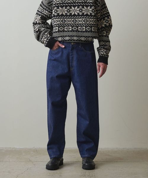 Steven Alan DENIM 5P BAGGY TAPERED PANTS-hybridautomotive.com