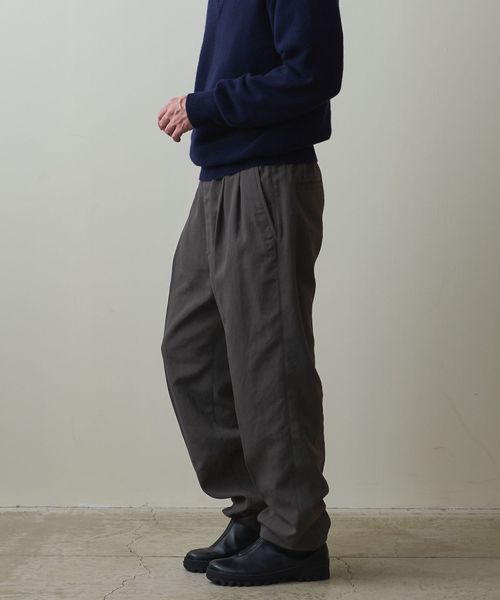 <Steven Alan> AIR/OX LINED 2PLEATED EASY PANTS -BOLD/パンツ <Steven Alan> AIR/OX LINED 2PLEATED EASY PANTS -BOLD/パンツ