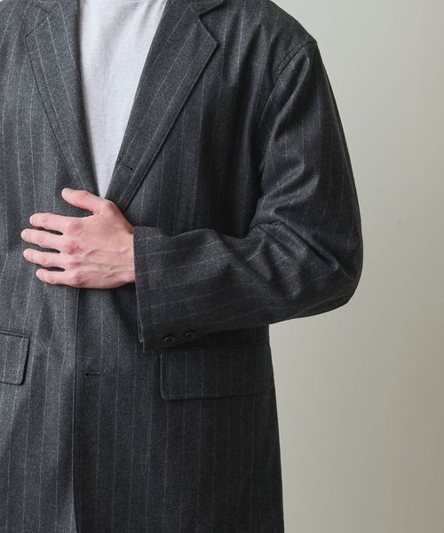 【即発送】希少！Steven Alan×221Village ジャケット 221Village × Steven Alan＞ CHALK STRIPE JACKET/ジャケット