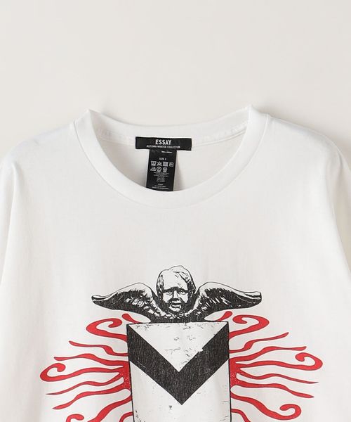 ＜ESSAY＞ PIGMENT TEE/Tシャツ　steven alan 3 ESSAY × Steven Alan＞ S―CHERUB LSL/Tシャツ