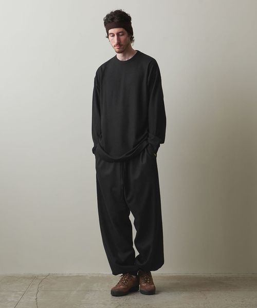 Steven Alan＞ ミルド メリノウール ロングスリーブ Tシャツ