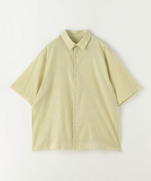 KAPTAIN SUNSHINE＞ SPR/LT PINCHK SHORT SLEEVE REGULAR COLLAR SHIRT 