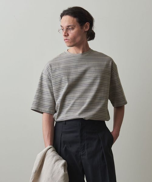【Steven Alan】21MVS ボーダー ショートスリーブ Tシャツ 中古・古着通販】STEVEN ALAN (スティーブンアラン) 21MVS