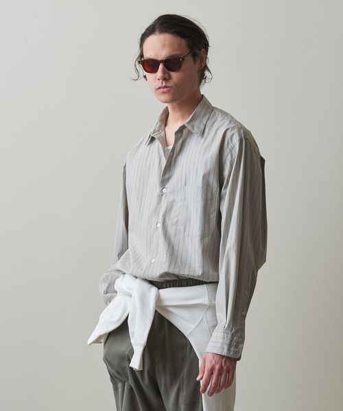 Steven Alan＞ 60/― コンパクトヤーン ストライプ レギュラー