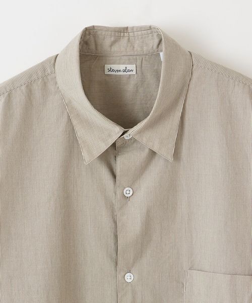 ストライプレギュラーカラーシャツ BEAUTY&YOUTH UNITED ARROWS｜<Steven Alan> 60 コンパクト