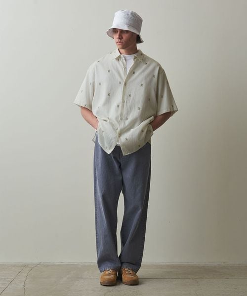 Steven Alanシルク レギュラーカラー ショート スリーブ シャツ Steven Alan（スティーブンアラン）の「＜Steven Alan＞ シルク