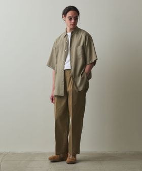 Steven Alan＞ ドレープ コードレーン レギュラーカラー ショート 