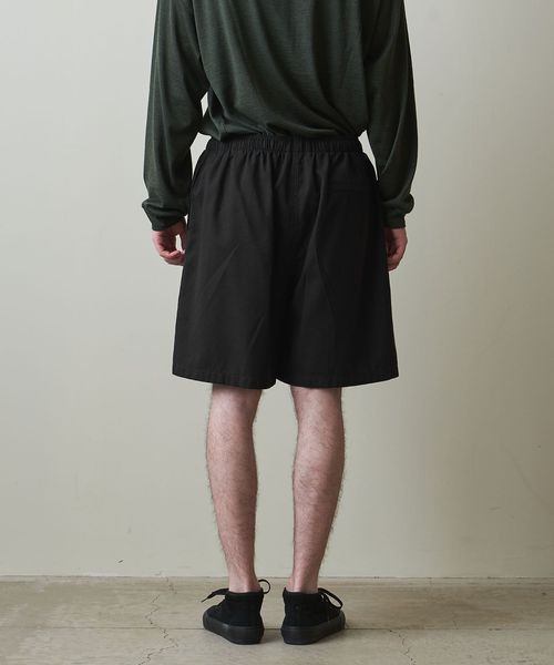 mac　ON ショートパンツ　レディース L 黒 美品/ AKM エイケイエム xBrown bunny LUXE163 ZJ026 LUX-SPO