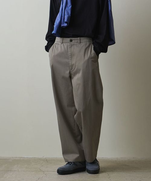 Steven Alan＞ ウエポン ニドム アーミー ノープリーツ トラウザーズ