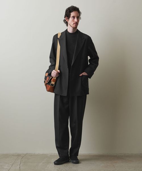 Christian Lacroix ダブルブレストジャケット AA1 Christian Lacroix ダブルブレストジャケット AA1 リネンツイル