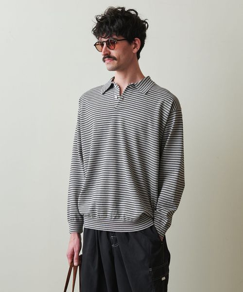 Steven Alan＞ ハイツイスト ポロシャツ LOOSE
