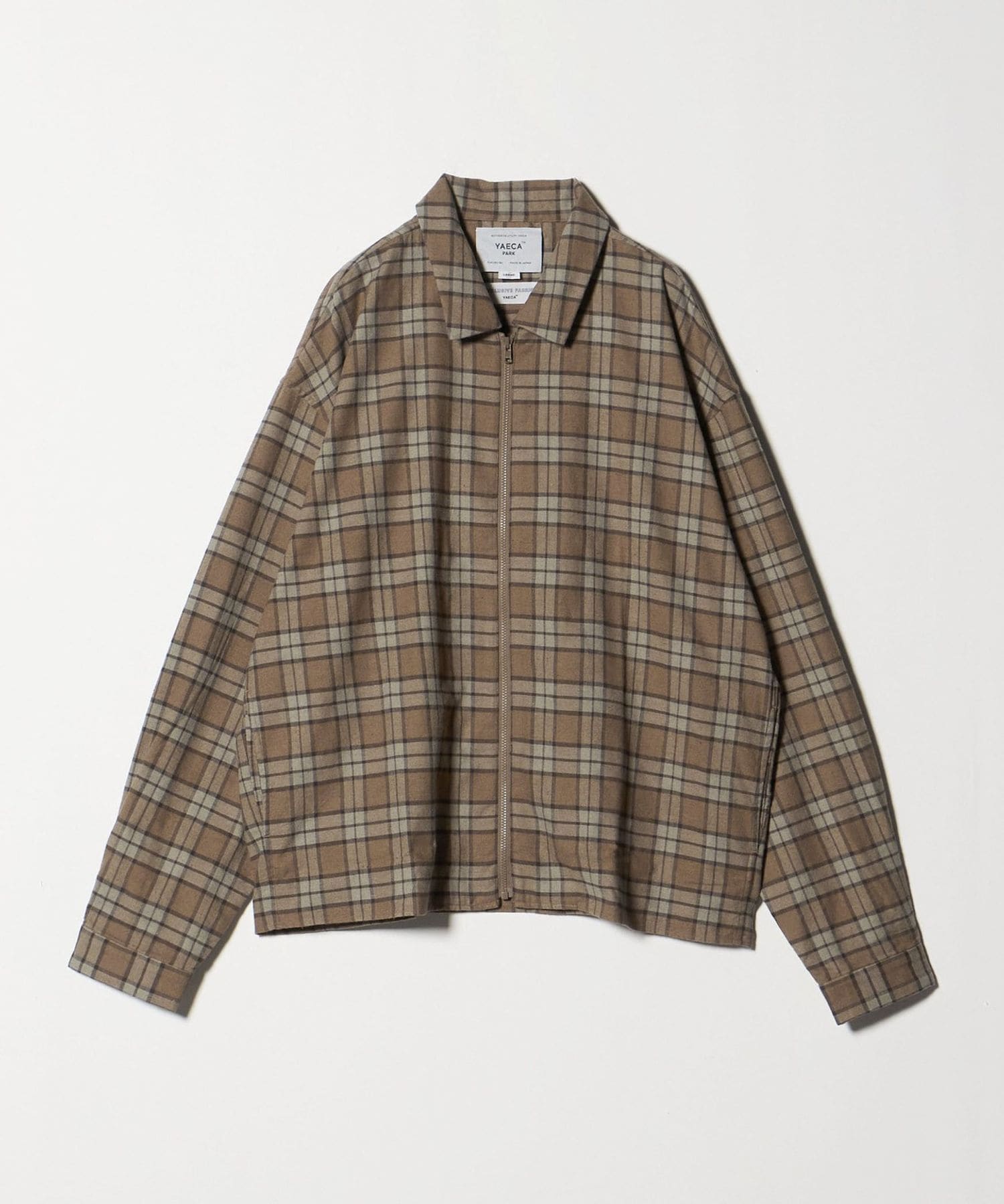 YAECA PARK＞ CHECK ZP SHIRT/アウター