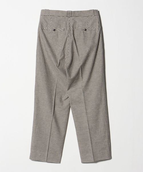 YAECA PARK パンツ YAECA PARK＞ CHECK 2TUCK PANTS/パンツ
