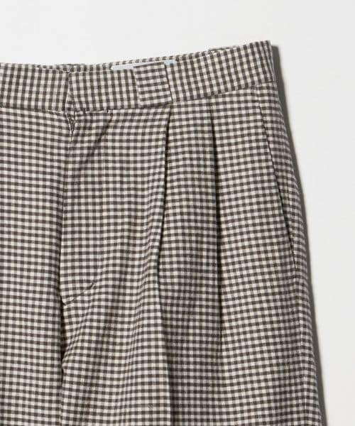 YAECA PARK＞ CHECK 2TUCK PANTS/パンツ