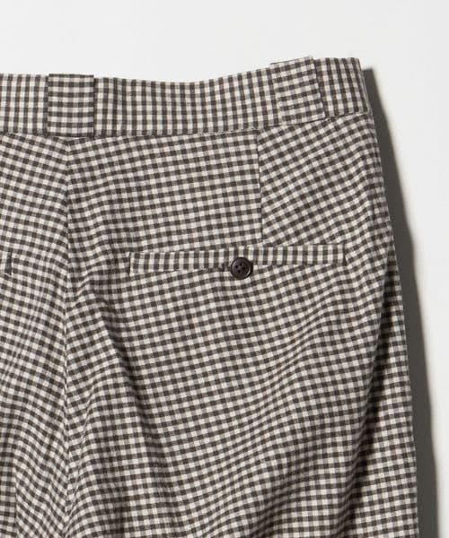 YAECA PARK＞ CHECK 2TUCK PANTS/パンツ