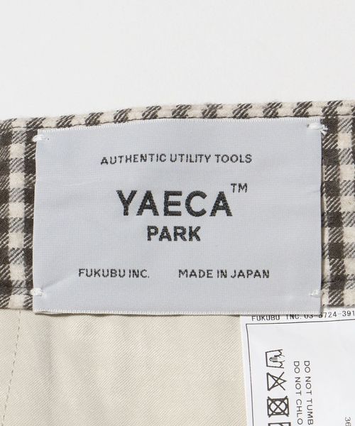 YAECA PARK パンツ YAECA PARK＞ CHECK 2TUCK PANTS/パンツ