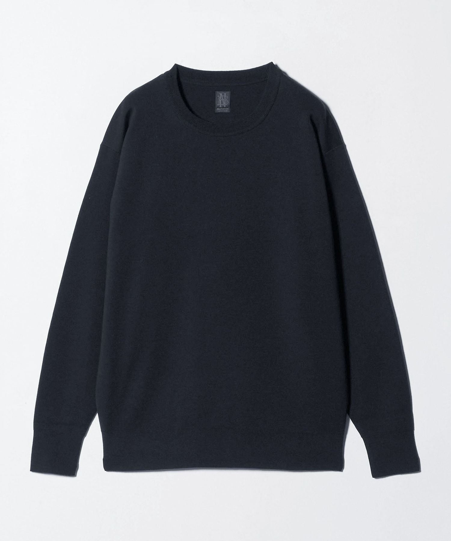 BATONER グレー ラグランニットセーター HIGH GAUGE CREW NECK セーター | BATONER