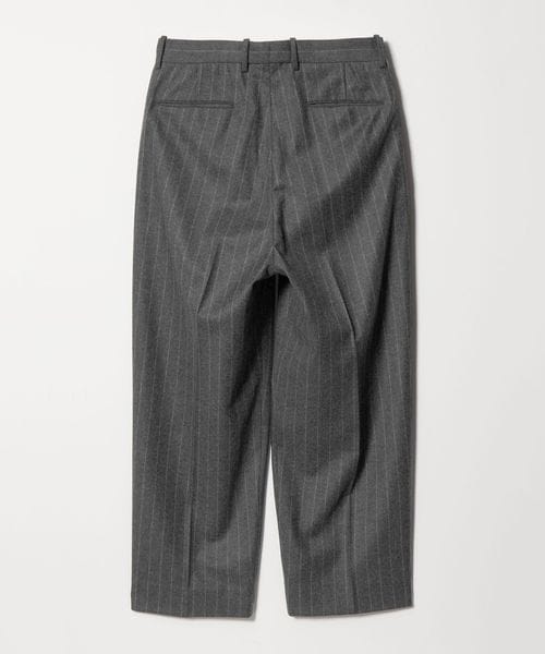 Steven Alan＞ ウール フラノ インツープリーツ ドレス トラウザーズ