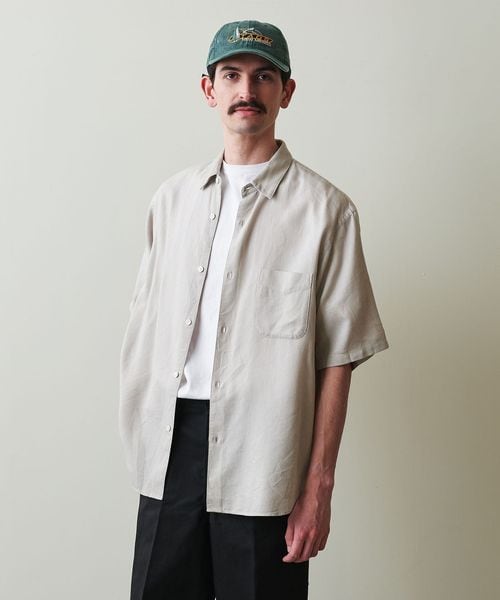 ＜Steven Alan＞ スラブ レギュラーカラー ショートスリーブ シャツ Steven Alan＞ スラブ レギュラーカラー ショートスリーブ
