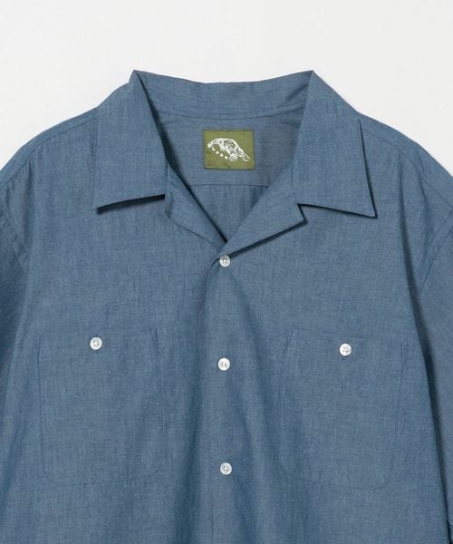 Lobs Adventure Clothing シャツ　L アメリカ顔のオープンカラー。〈LOBS Adventure Clothing〉の