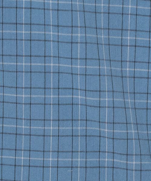 LOBS Adventure Clothing＞ BLUE CHECK OPEN COLLAR SHIRT/シャツ