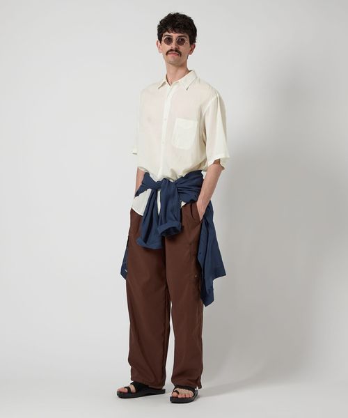 ＜Steven Alan＞ CC ピケ ストライプ レギュラーカラー シャツ Steven Alan＞ CC ピケ ストライプ レギュラーカラー シャツ