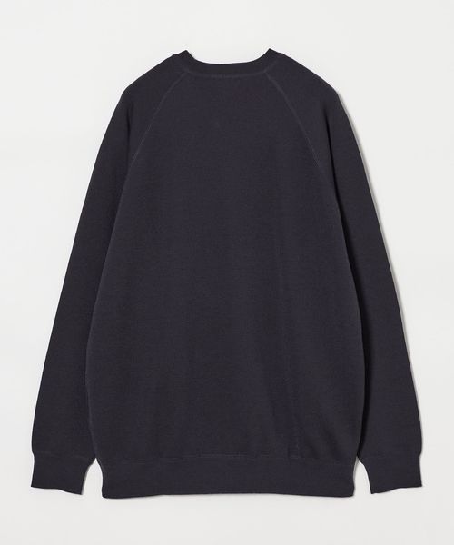 Steven Alan＞ W/NY スムース ラグランスリーブ クルーネック ニット