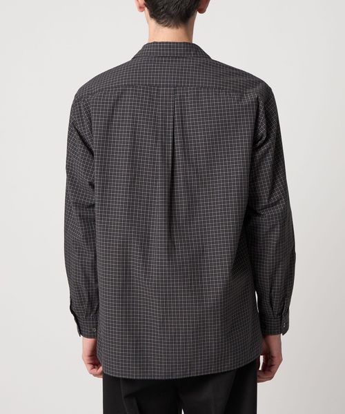 Steven Alan＞ 60 シック チェック オープンカラー シャツ