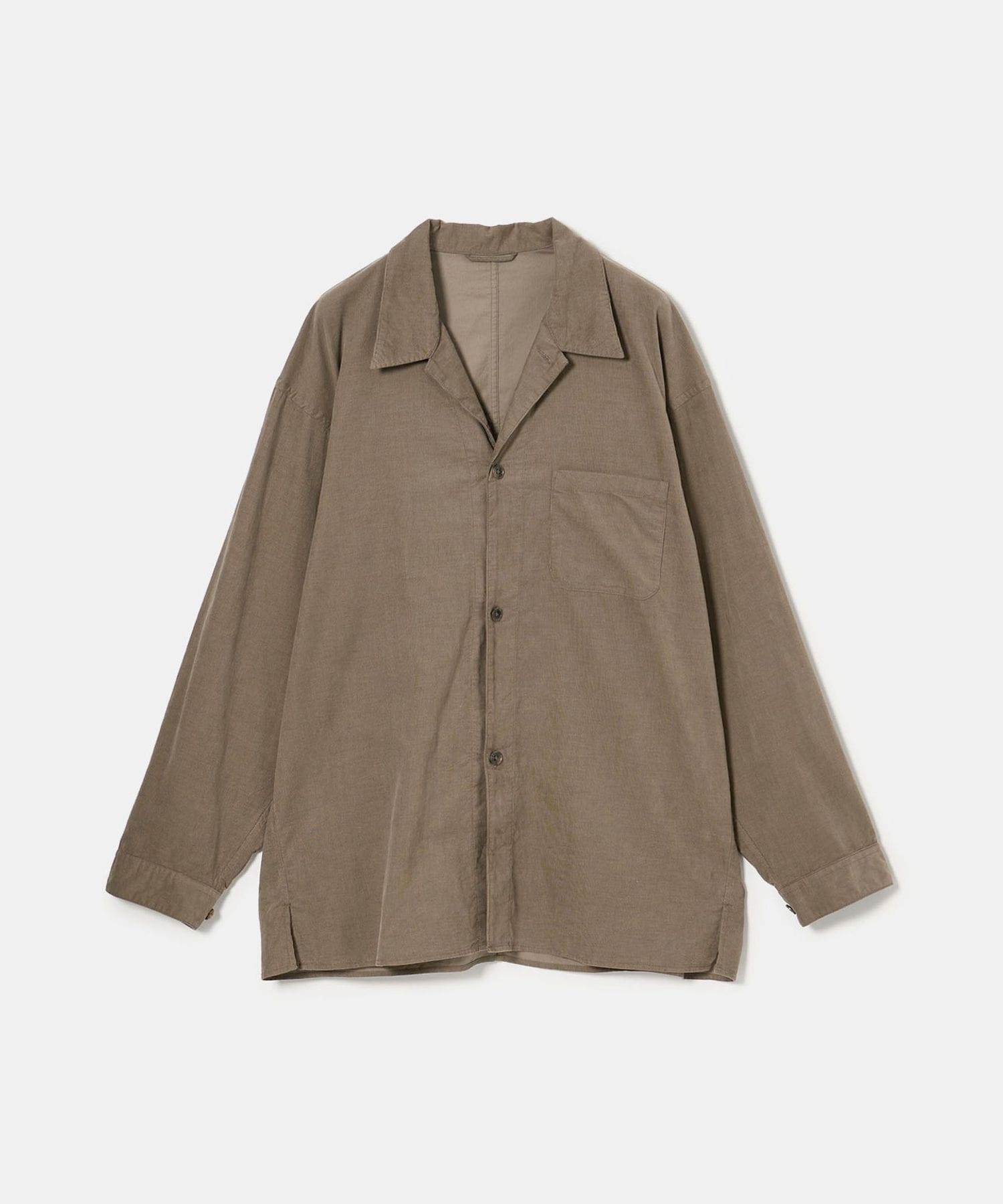 Steven Alan＞ マイクロ コーデュロイ オープンカラー オーバー
