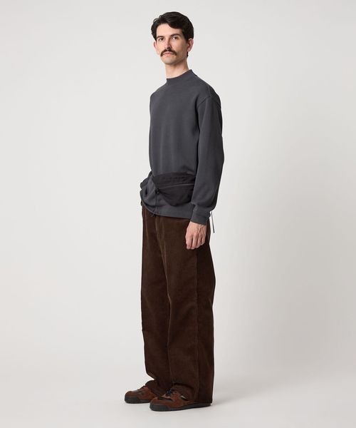 Steven Alan＞ ダブルフェイス モックネック カットソー BOLD