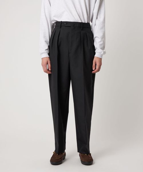 Steven Alan クッキークロス インツープリーツ ドレス トラウザーズ Steven Alan＞ クッキークロス インツープリーツ ドレス