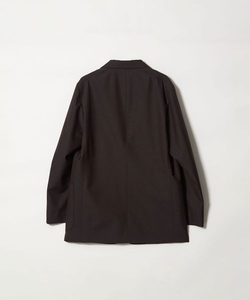 Steven Alan ウール ジャケット ネイビーグレー M ビッグシルエット Steven Alan＞ ウール オックスフォード シングルブレステッド