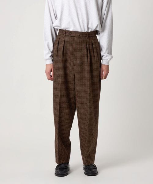 Steven Alan＞ ブリティッシュチェック インツープリーツ ドレス