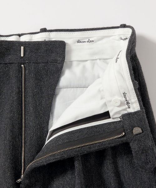 Steven Alan クッキークロス インツープリーツ ドレス トラウザーズ Steven Alan＞ クッキークロス インツープリーツ ドレス