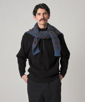 steven alan/＜Steven Alan＞ T/C 9G アゼ ハーフジップ ドライバーズ ニット/ニット / セーター