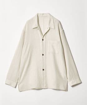 steven alan/＜Steven Alan＞ オーガニックコットン メッシュ チェック オープンカラー オーバー シャツ/シャツ / ブラウス