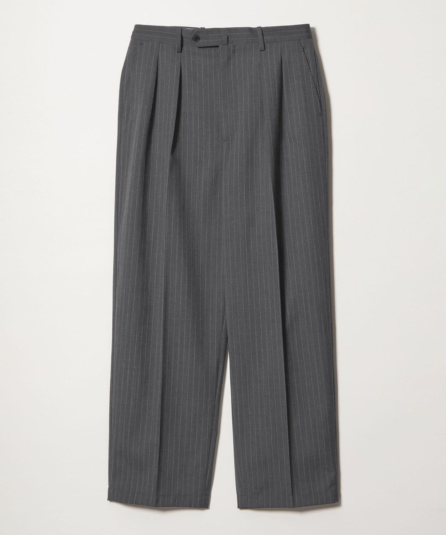 Steven Alan＞ TW ストライプ イン ツープリーツ ドレス トラウザーズII