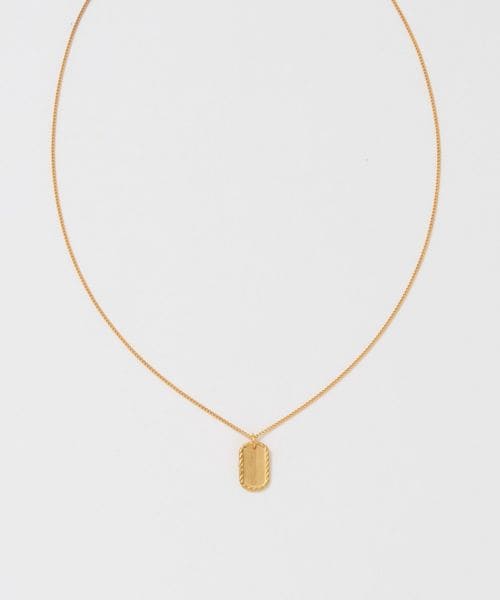 END CUSTUM JEWELLERS/＜END CUSTUM JEWELLERS × Steven Alan＞ DOGTAG NECKLACE G/ネックレス/ネックレス