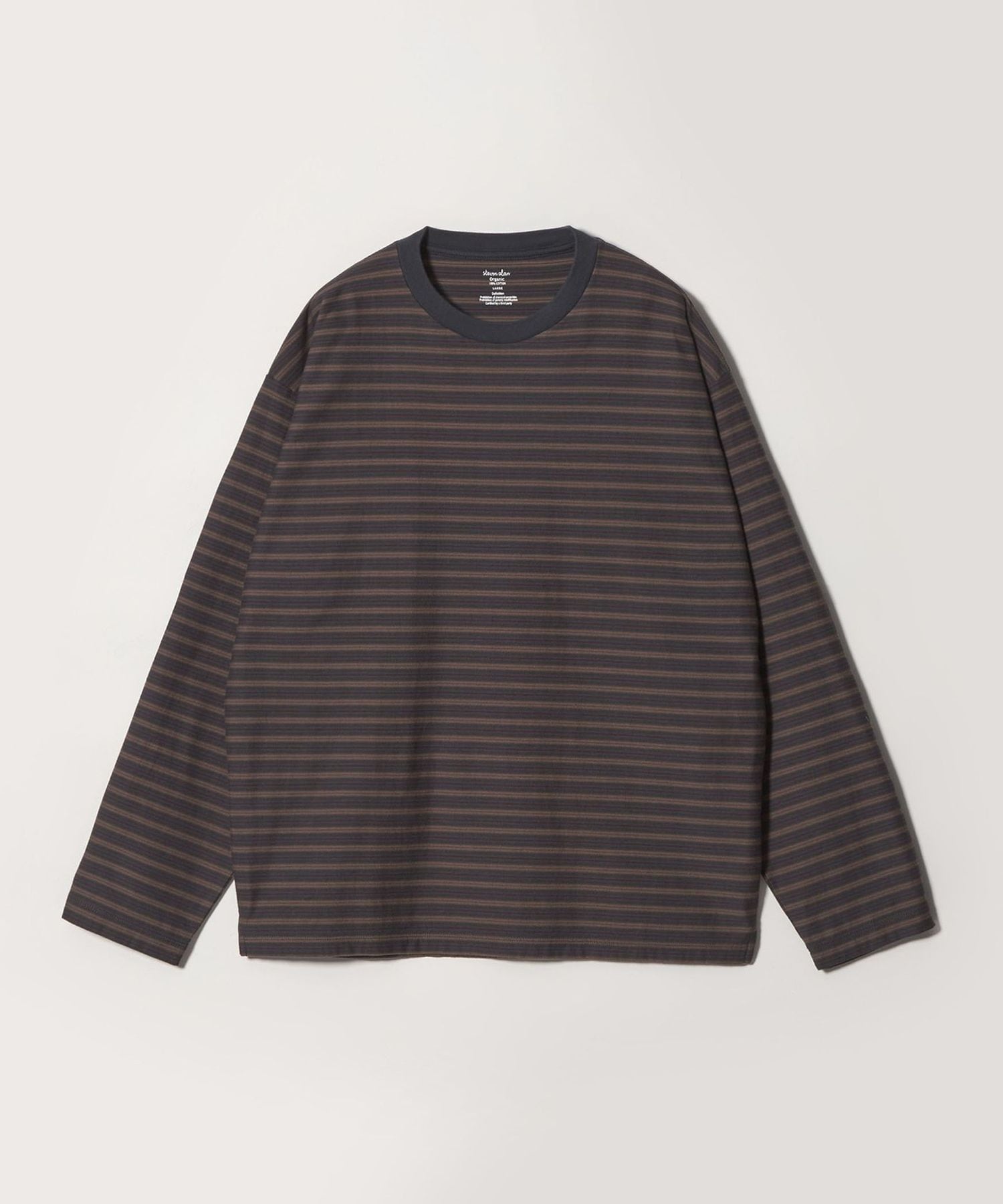 Steven Alan＞ オーガニックコットン ボーダー カットソー
