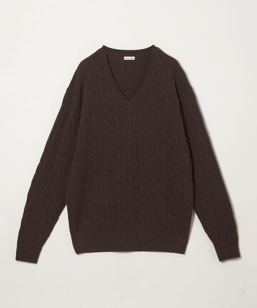 steven alan/＜Steven Alan＞ オーストラリアンラムズウール ケーブル Vネック ニット/ニット / セーター