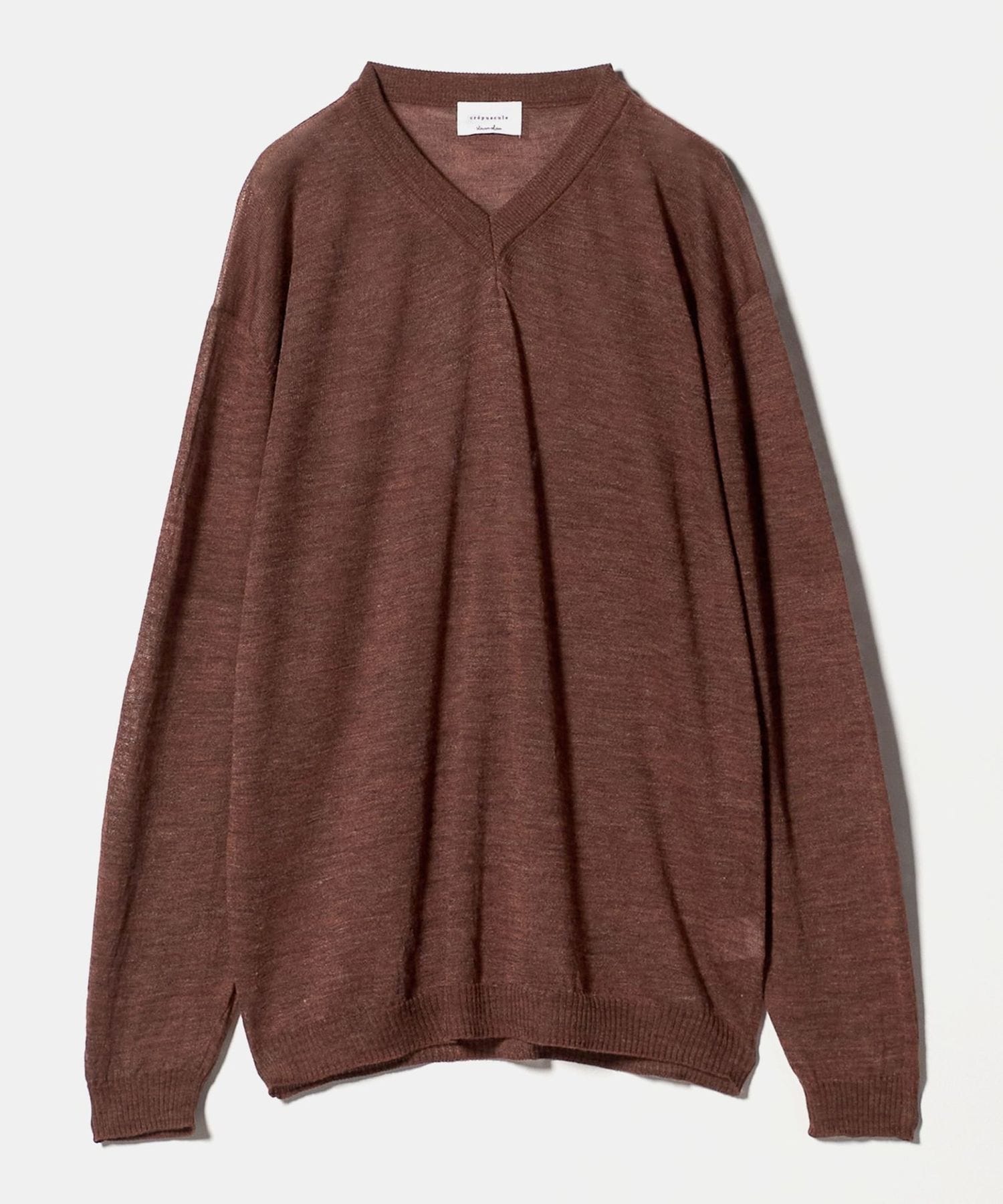 crepuscule × Steven Alan＞ WHOLEGARMENT SHR VNECK KNIT/ニット