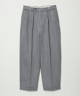 steven alan/＜Steven Alan＞ 13.5oz デニム インツープリーツ ドレス トラウザーズ/スラックス