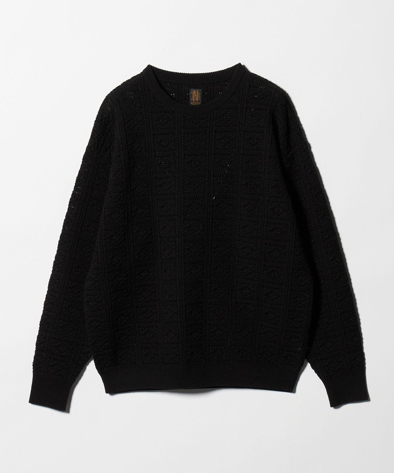 BATONER × Steven Alan＞ CROCHET CREW NECK KNIT/ニット