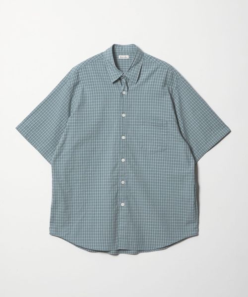 steven alan/＜Steven Alan＞ ドビー チェック リバースシーム ショートスリーブ シャツ/シャツ / ブラウス
