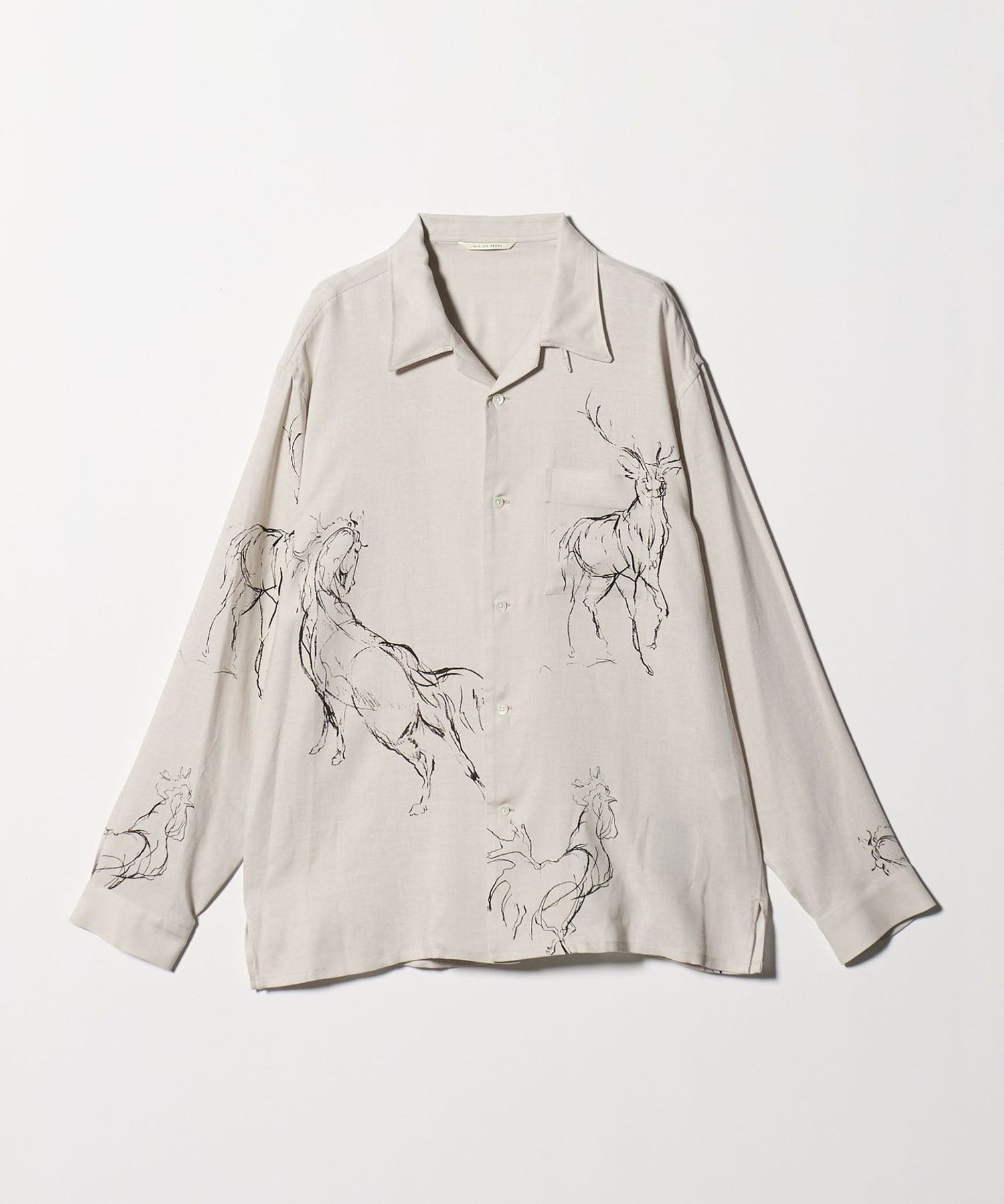 OLD JOE＞ ANIMAL PRINT LONG SLEEVE SHIRT/シャツ